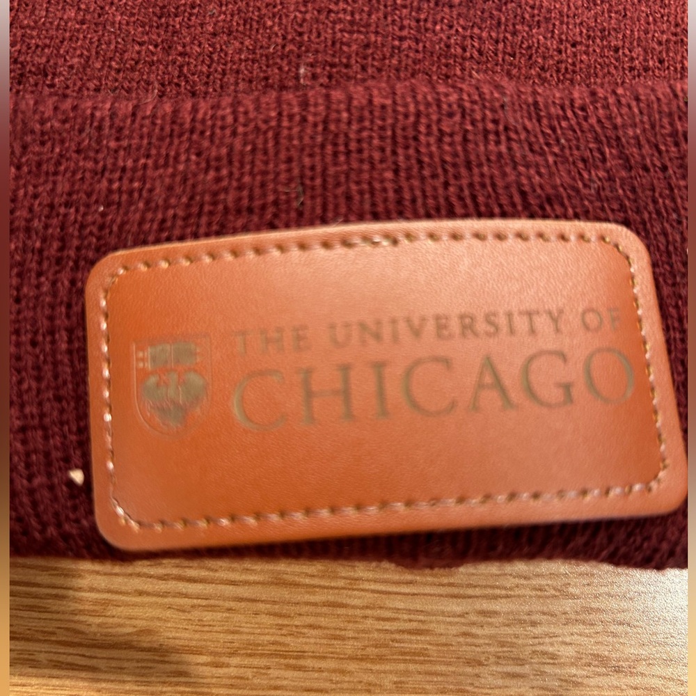 UChicago Cuff Pom Beanie - Picture 2 of 3
